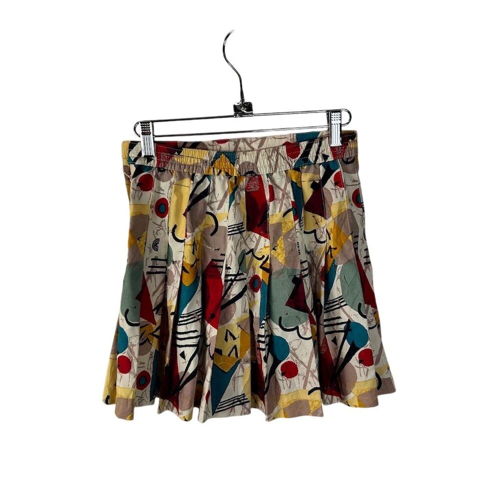 Vintage 90s Prince Women's Pleated Geometric Tennis Skirt Size 8 - Picture 4 of 9